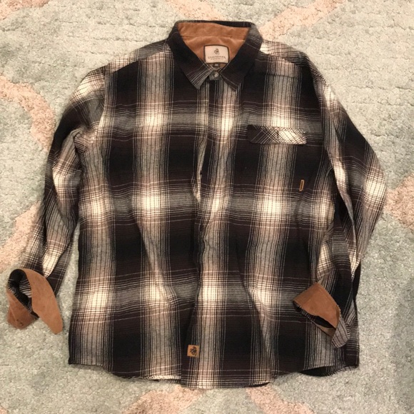 brown black flannel